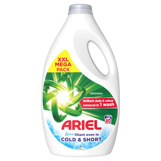 Ariel Cold & Short Detergent, 80 Washes 2.64L