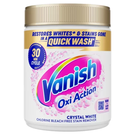 Vanish Oxi Action Stain Remover, Crystal White 470g
