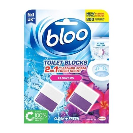 Bloo In-Cistern Toilet Blocks, Flowers 2x50g