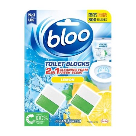Bloo In-Cistern Toilet Blocks, Lemon 2x50g